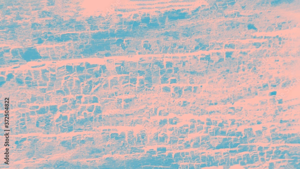 Blue and pale pink patchy background, wooden texture, panorama