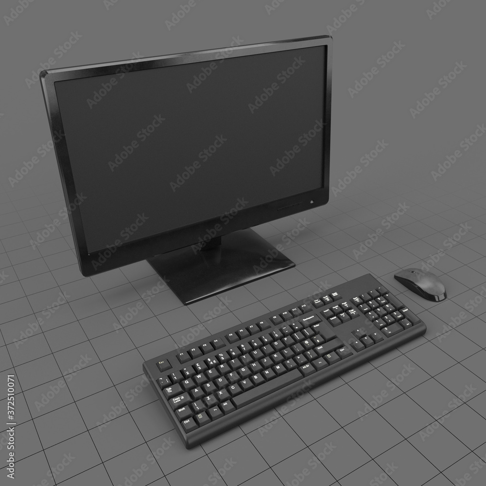 Desktop Computer Stock 3D Asset Adobe Stock Desktop Computer Stock 3D Asset Adobe Stock