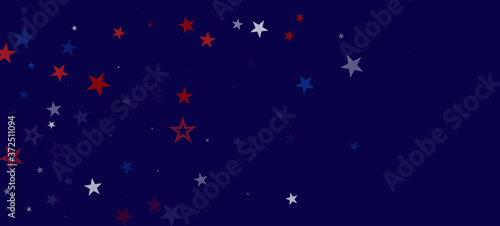 National American Stars Vector Background. USA 4th of July Memorial Independence Labor President's 11th of November Veteran's Day 