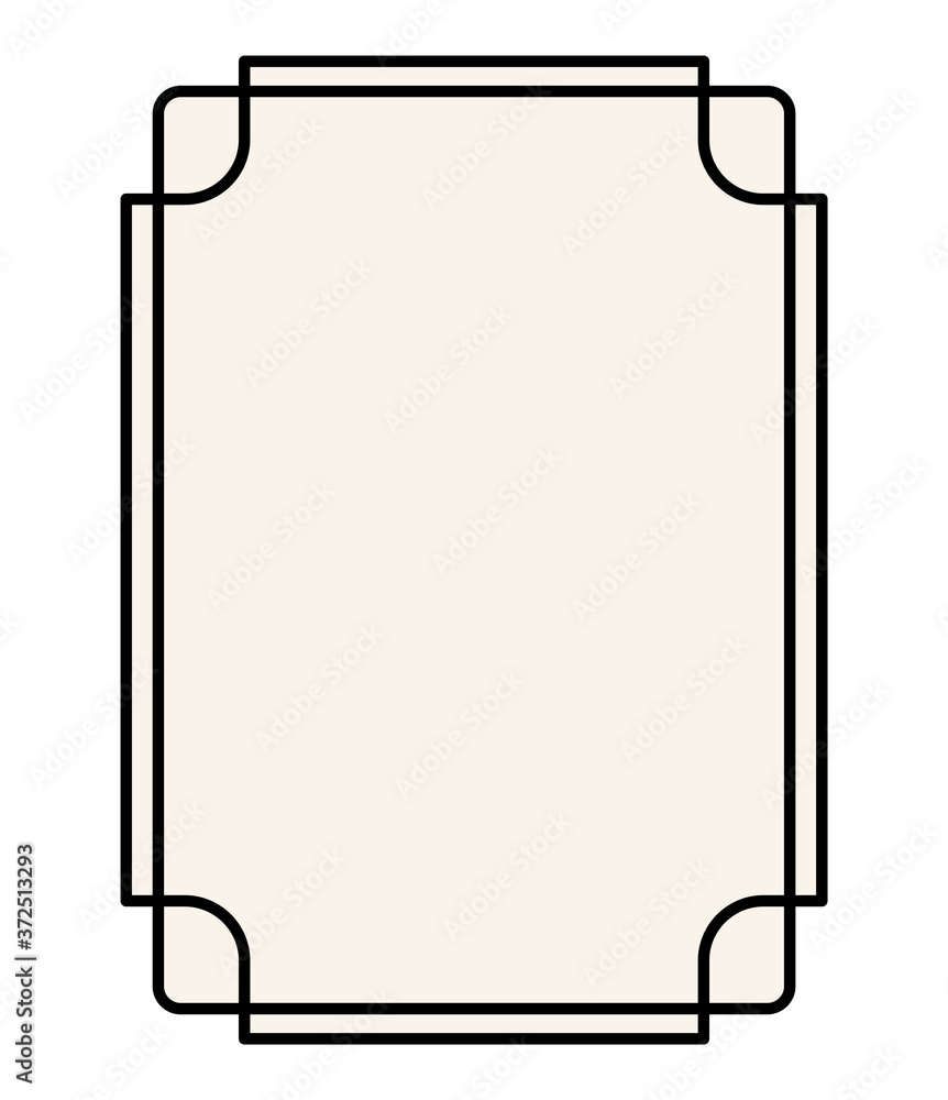 black ornament frame in rectangle shaped design of Decorative element theme Vector illustration black ornament frame in rectangle shaped design of Decorative element theme Vector illustration