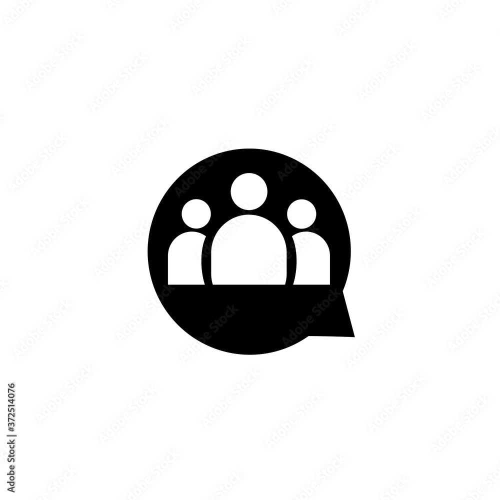 Obraz premium Social media, Flat style vector illustration, Emblem design on white background