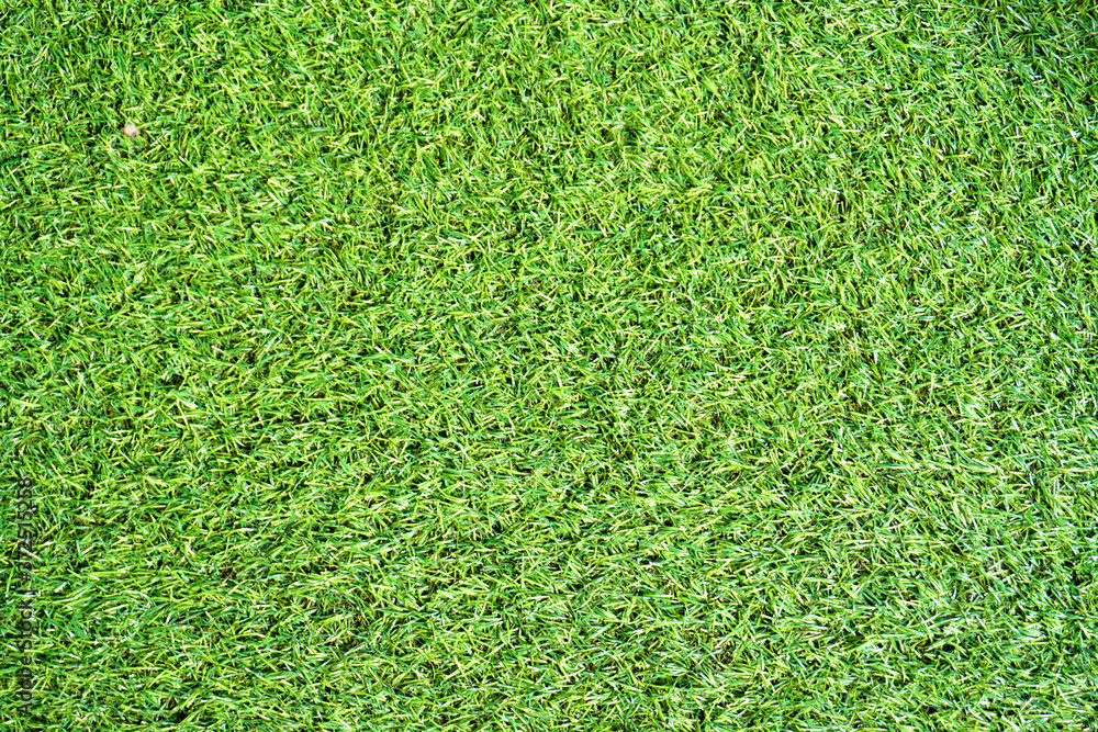 Bright plastic grass floor carpet texture in an indoor stadium Stock ...