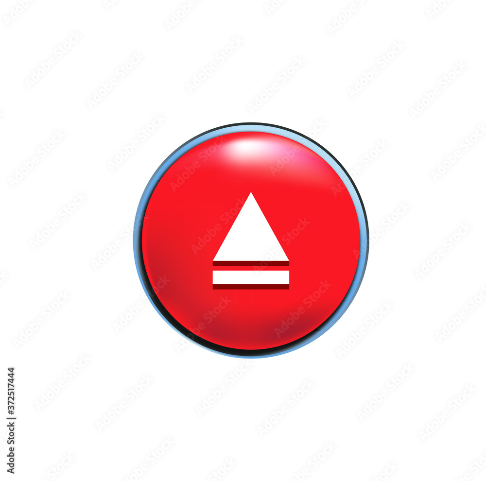 Eject button vector image. Eject icon, eject sign, eject symbol icon ...