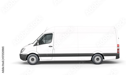 white van for shipping and logistics.