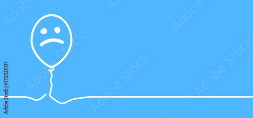 Blue monday with smile. Slogan hello or happy monday in January. Vector icon sign The most depressing day of the year The day commit suicide and depression motivation. Funny sadness cartoon smiling