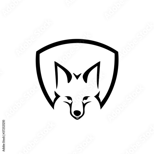 wolf head logo icon design vector illustration. Logo for buttons, websites, mobile apps and other design needs.