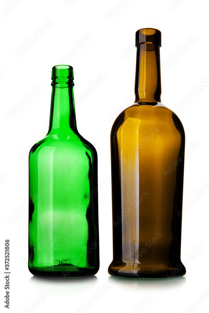Empty wine bottles