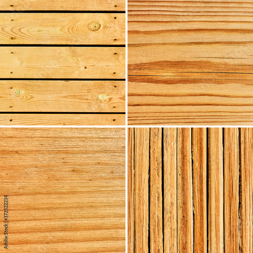 Set of wooden textures