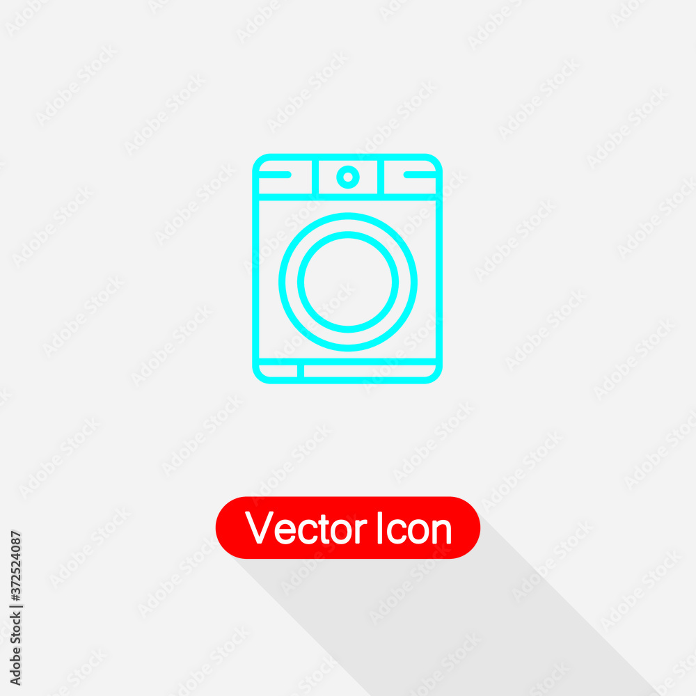 Washing Mashine Icon Vector Illustration Eps10 Washing Mashine Icon Vector Illustration Eps10
