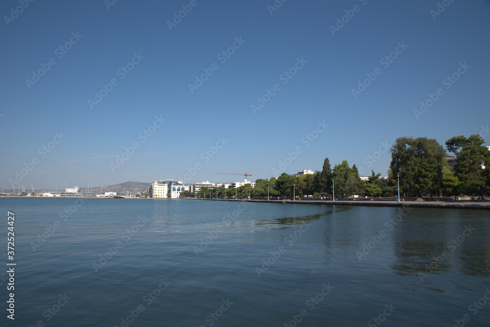 Volos city, Greece, landscape of the beautiful and historical city.