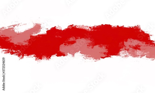 White-red-white background flag. Historical national symbol of Belarusians. White background red stripe. Abstract background.