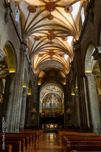 Altar of the cathedral of Jaca, Huesca (Spain)