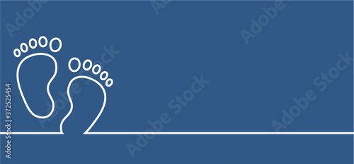 Boy or girl. Love heart. New born, pregnant or coming soon footprints shoes and shoe sole slogan. Kids or baby feet and foot steps Fun vector footsteps icon for print. Quote blue or pink sign