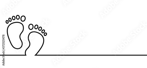 Boy or girl. Love heart. New born, pregnant or coming soon footprints shoes and shoe sole slogan. Kids or baby feet and foot steps Fun vector footsteps icon for print. Quote blue or pink sign