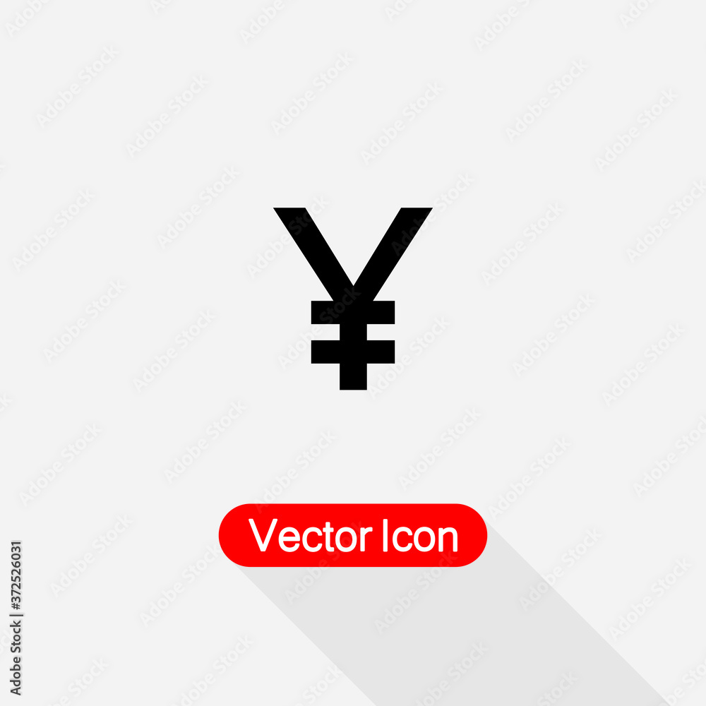 Fototapeta premium Yen Icon Vector Illustration Eps10