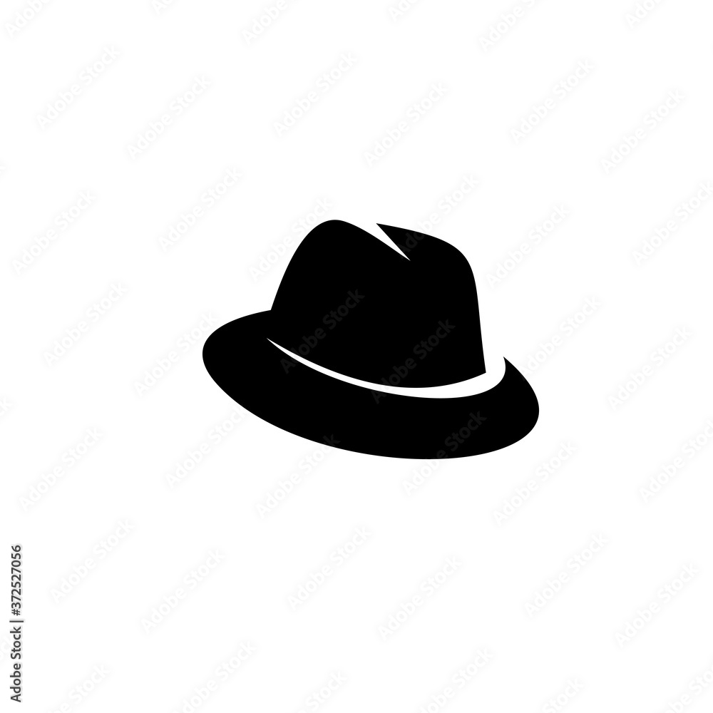 beach hat panama icon, Isolated on white background. beach hat panama icon, Isolated on white background.