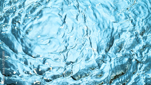 Water surface on blue backg...