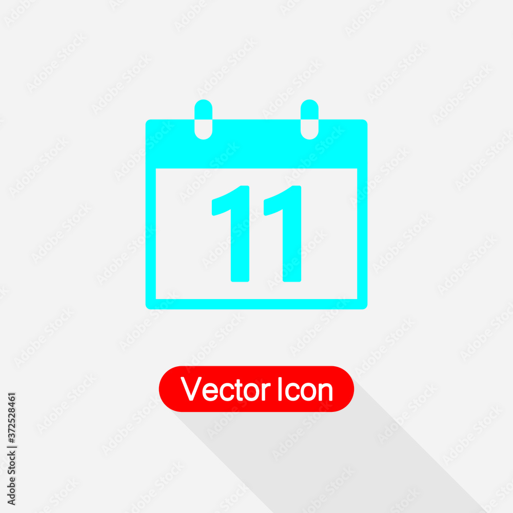 11 Calendar Icon Vector Illustration Eps10 11 Calendar Icon Vector Illustration Eps10