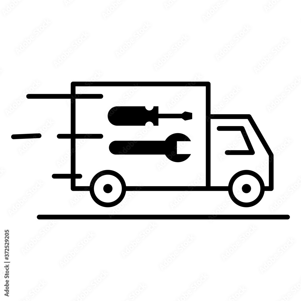 Technician car icon Technician car icon