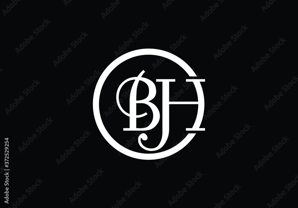 Initial Monogram Letter B H Logo Design Vector Template. Graphic Alphabet Symbol for Corporate Business Identity Initial Monogram Letter B H Logo Design Vector Template. Graphic Alphabet Symbol for Corporate Business Identity