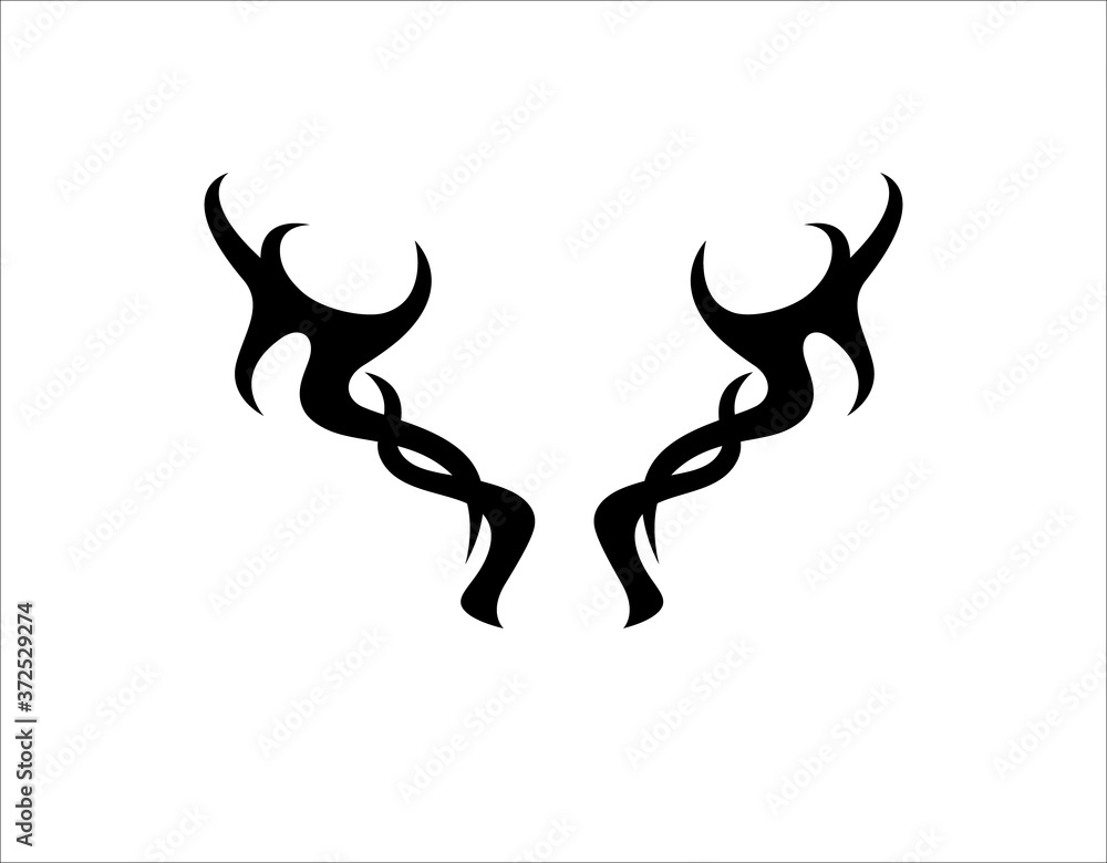 Deer antler ilustration logo vector template Deer antler ilustration logo vector template