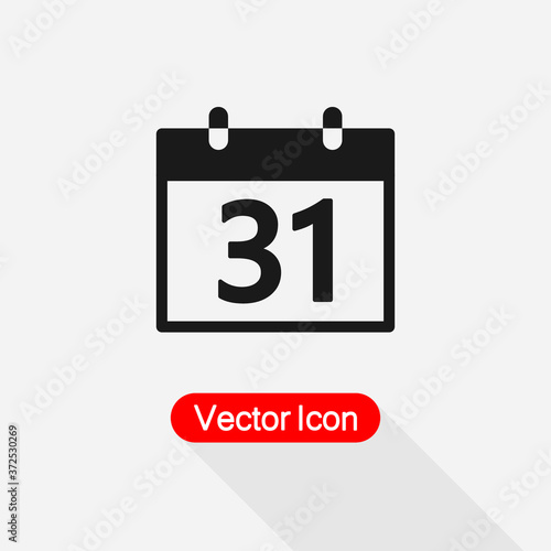 31 Calendar Icon Vector Illustration Eps10