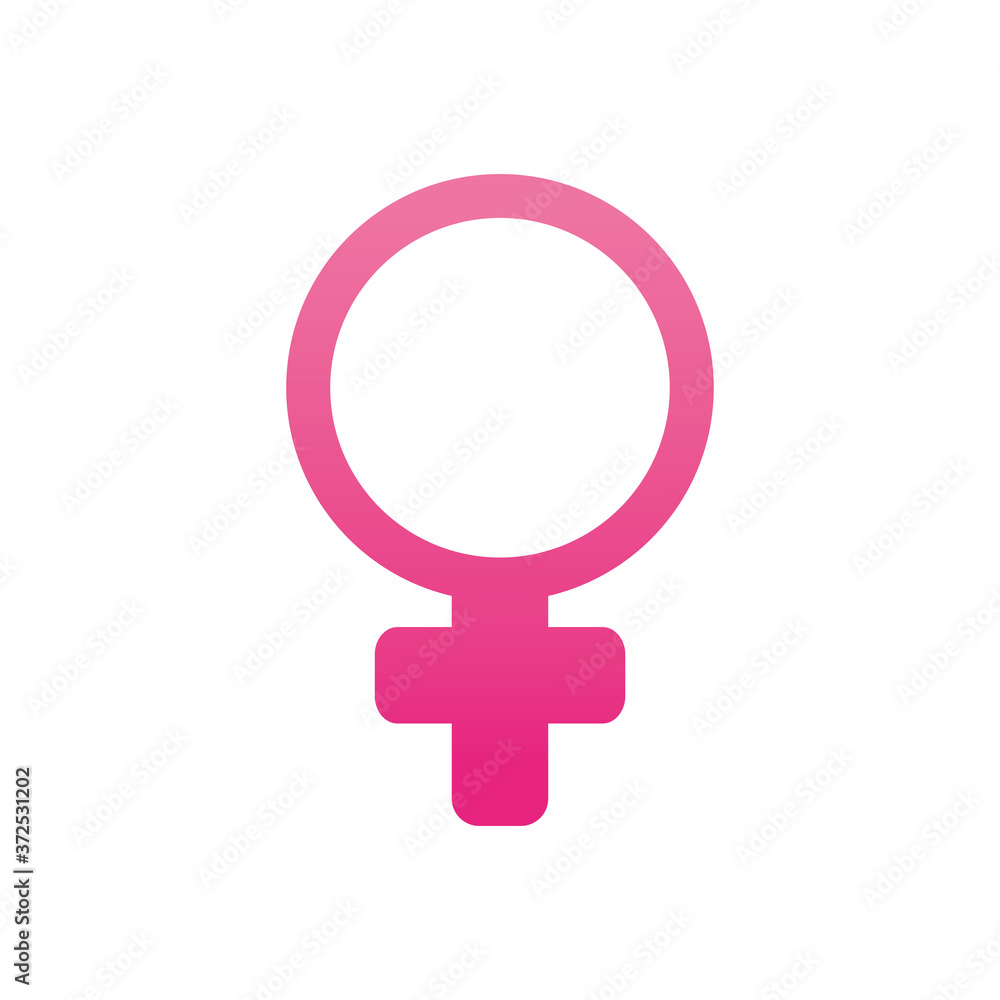 female gender symbol icon, gradient style female gender symbol icon, gradient style