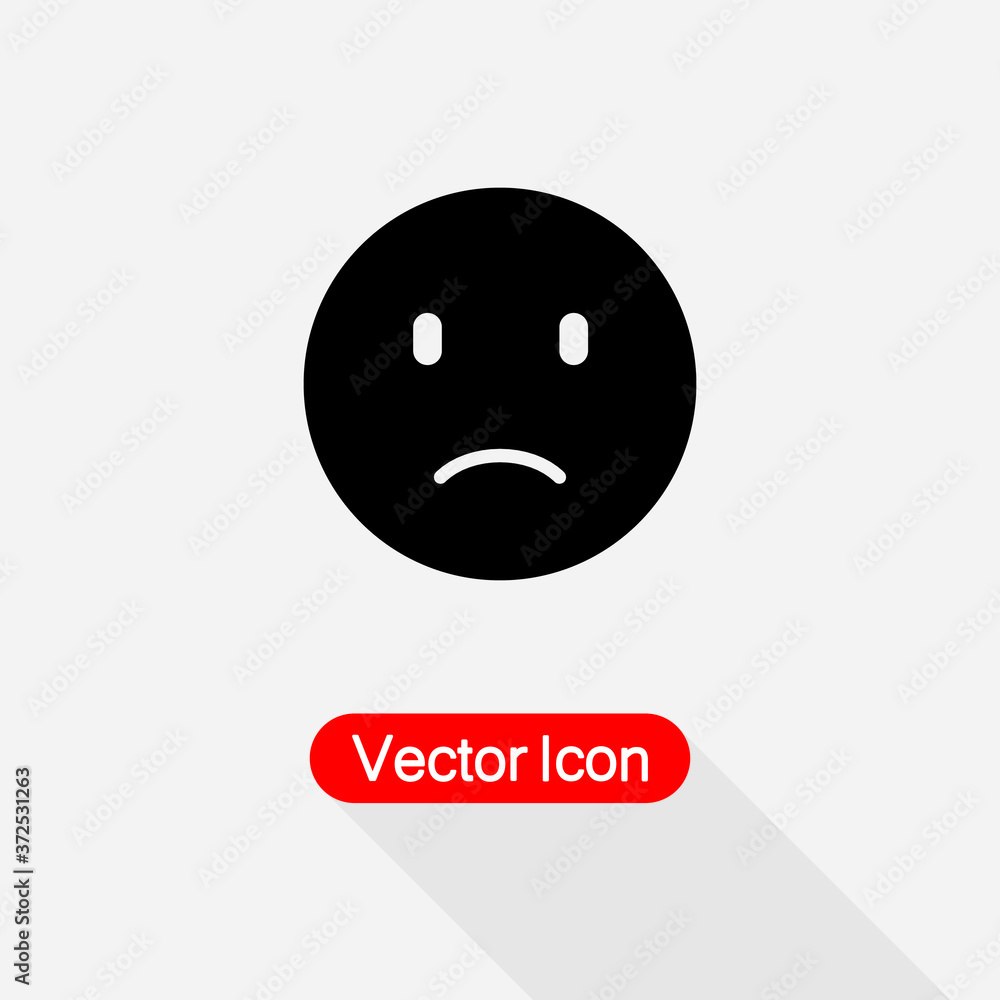 Angry Face Icon Vector Illustration Eps10