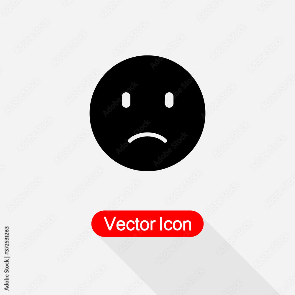 Fototapeta premium Angry Face Icon Vector Illustration Eps10