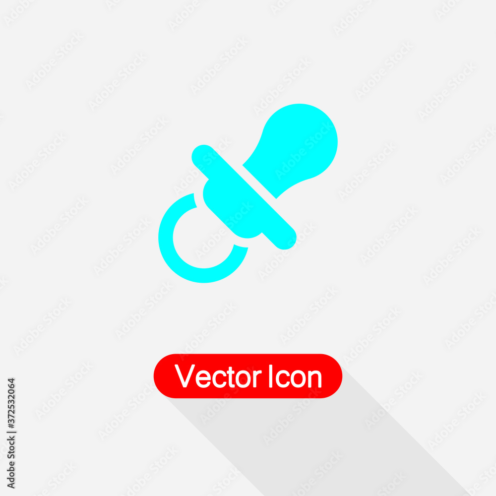 Baby Pacifier Icon Vector Illustration Eps10 Baby Pacifier Icon Vector Illustration Eps10