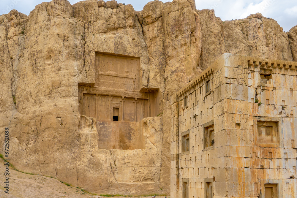 Naqshe-e-Rustam, Iran, near the city of Shiraz and Persepolis.
The Tombs of the Persian Kings