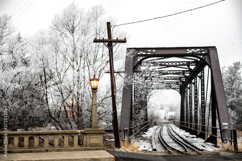 Old Rail Road Bridge in Pullman, WA photo