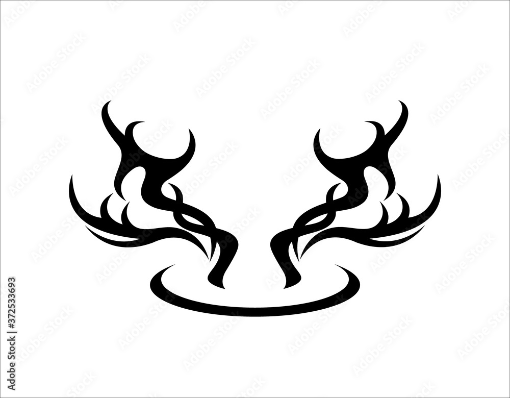 Deer antler ilustration logo vector template
Deer antler ilustration logo vector template