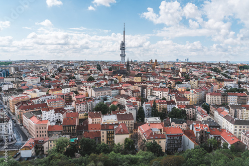 Wallpaper Mural City of Prague, Žižkov area Torontodigital.ca