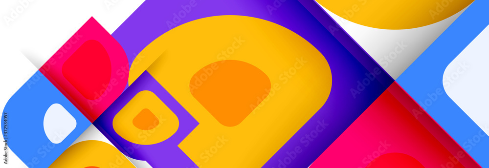 Set of vector modern geometric abstract backgrounds with repeating abstract round shapes patterns and shadow effects Set of vector modern geometric abstract backgrounds with repeating abstract round shapes patterns and shadow effects