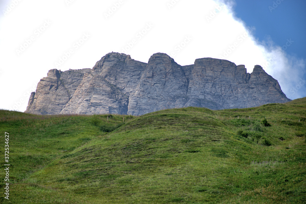 Berglandschaft in Vals in der Schweiz 31.7.2020