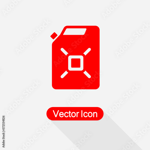 Canister Icon. Container And Jerrican Icon, Jug Icon, Gas Sign Vector Illustration Eps10