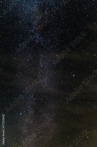 Milky way during realy dark night in small willage