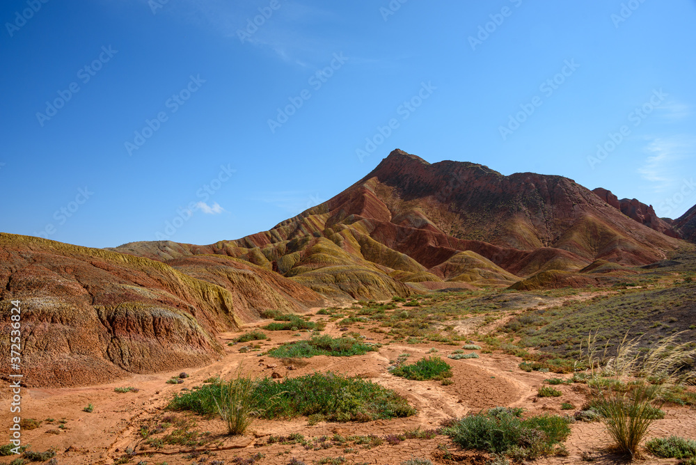 Rainbow Mountains at Zhangye Danxia National Geopark, Gansu, China