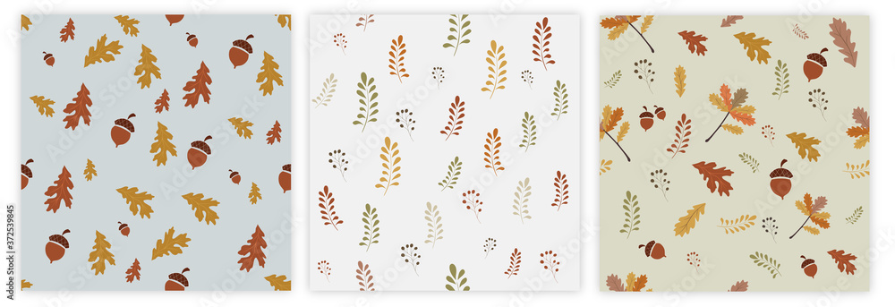 autumn, autumnal collection, vector set of abstract backgrounds, autumn sale