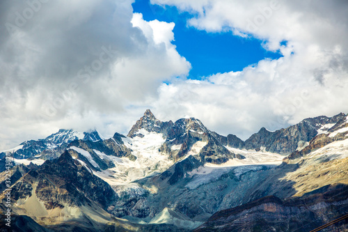 the Ober Gabelhorn (4063 m). It is a mountain in the Pennine Alps in Switzerland, located between Zermatt and Zinal.