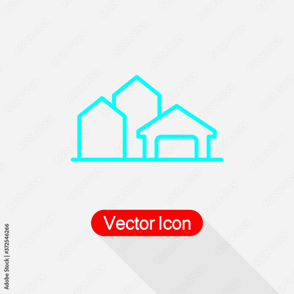 Farm Buildings Icon Vector Illustration Eps10 Farm Buildings Icon Vector Illustration Eps10