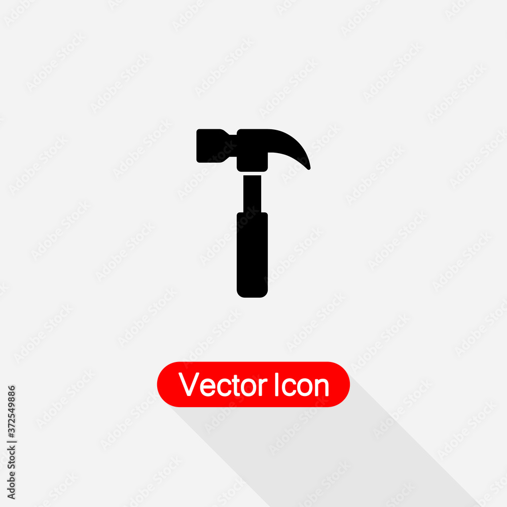 Hammer Icon, Carpenter Hammer Icon Vector Illustration Eps10 Hammer Icon, Carpenter Hammer Icon Vector Illustration Eps10