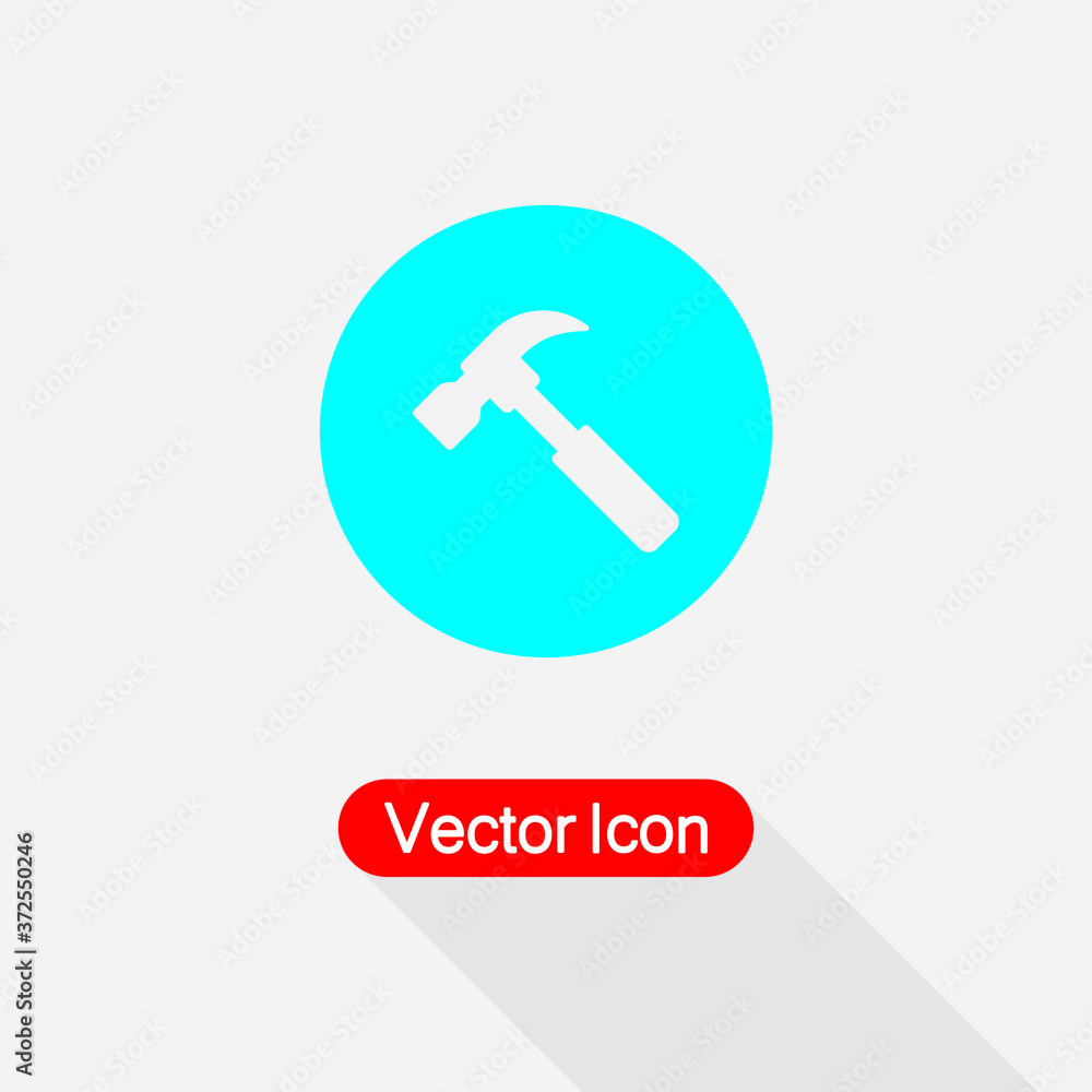 Hammer Icon, Carpenter Hammer Icon Vector Illustration Eps10 Hammer Icon, Carpenter Hammer Icon Vector Illustration Eps10