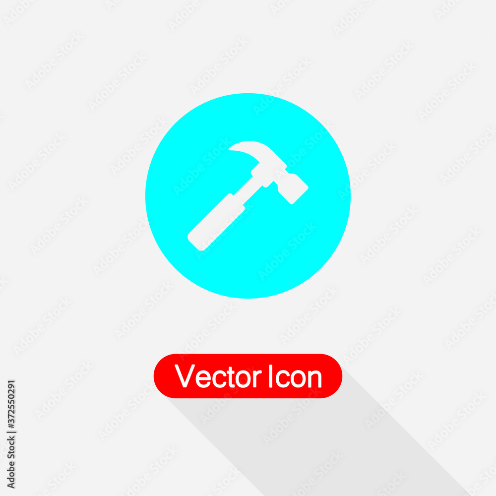 Hammer Icon, Carpenter Hammer Icon Vector Illustration Eps10 Hammer Icon, Carpenter Hammer Icon Vector Illustration Eps10