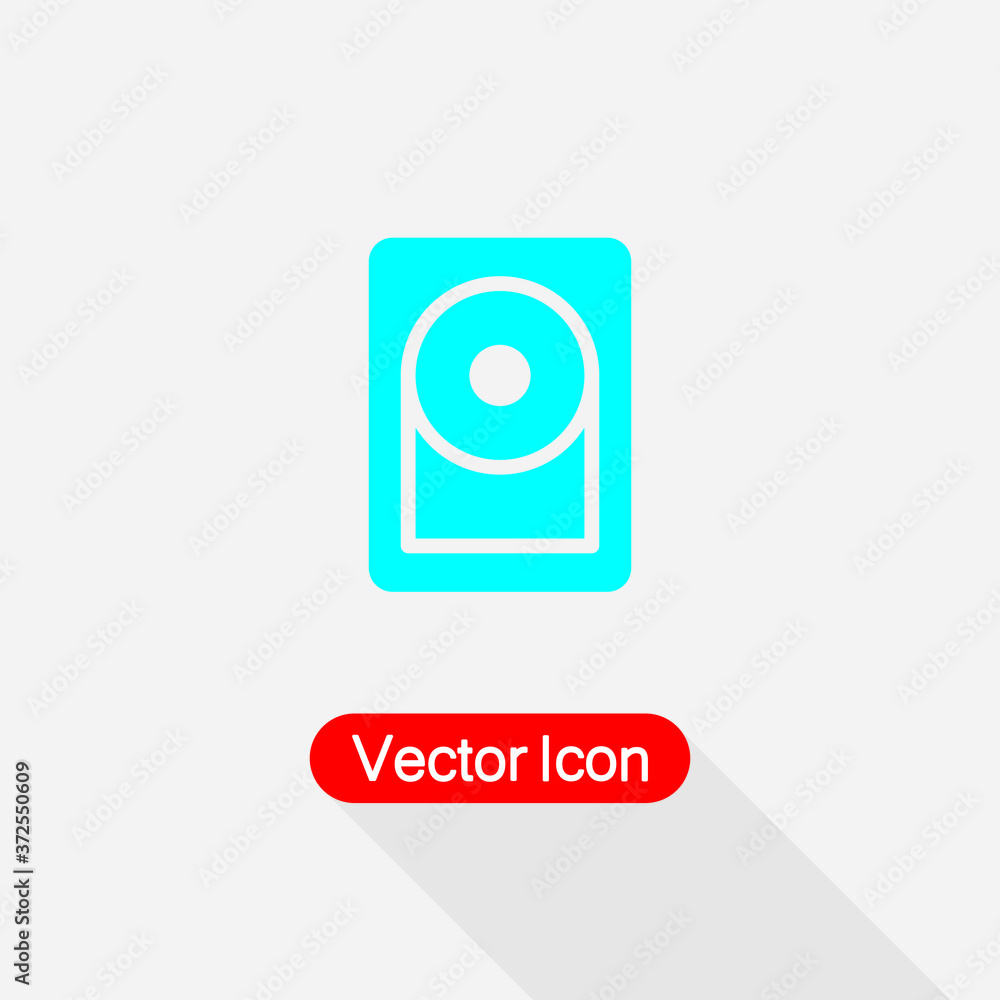 Hard Disc Icon, HDD Icon Vector Illustration Eps10 Hard Disc Icon, HDD Icon Vector Illustration Eps10