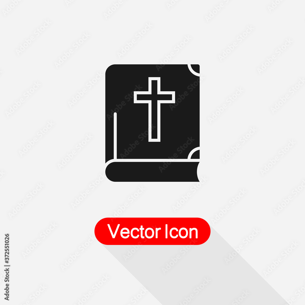 Holy Bible With Cross Icon Vector Illustration Eps10 Holy Bible With Cross Icon Vector Illustration Eps10