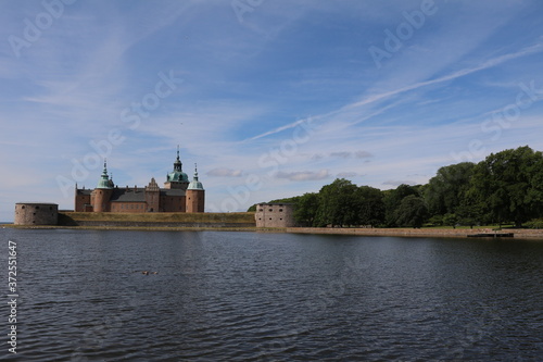 View to Castle Kalmar in the city of Kalmar, Sweden