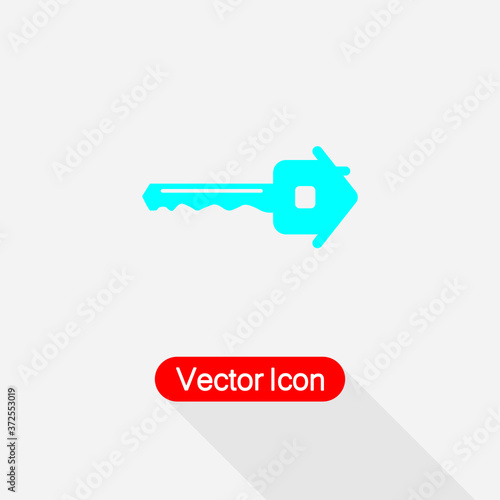Key Icon, Key House Icon Vector Illustration Eps10