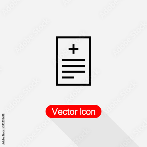 Medical Recipe Icon Vector Illustration Eps10